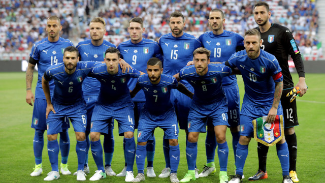 Starting XI Italia vs Uruguay. (Foto: Reuters/Eric Gaillard)