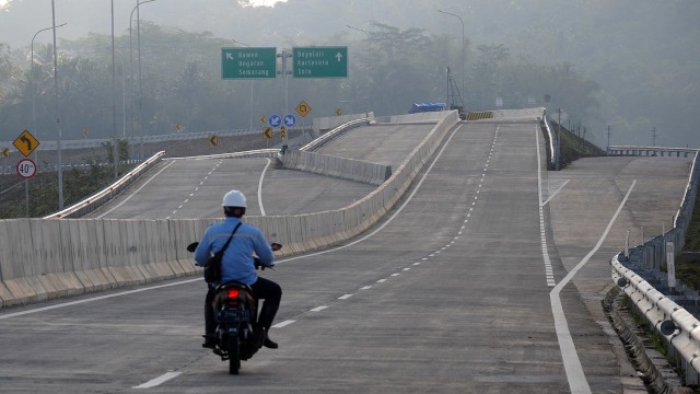 Kesiapan Jalan Tol Bawen-Salatiga (Foto: ANTARA FOTO/Aloysius Jarot Nugroho)