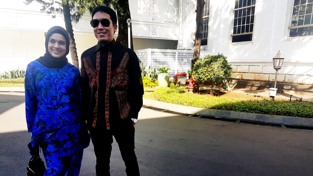 Nycta Gina dan Desta di Istana Negara. (Foto: Yudhistira AS/kumparan)