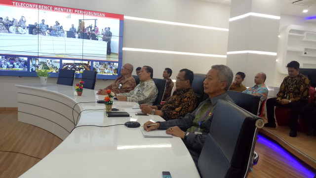 Teleconference Menhub Jelang Arus Mudik 2017 (Foto: Nadia Riso/kumparan)