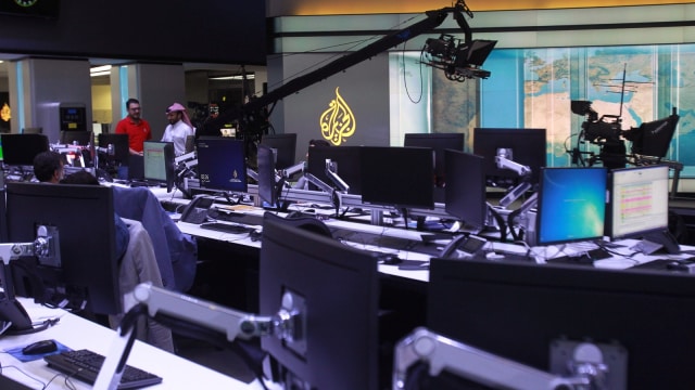Kantor Berita Al Jazeera. (Foto: REUTERS/Naseem Zeitoon)
