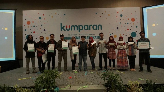 Pemenang hadiah dan doorprize (Foto: Kevin Kurnianto/kumparan)