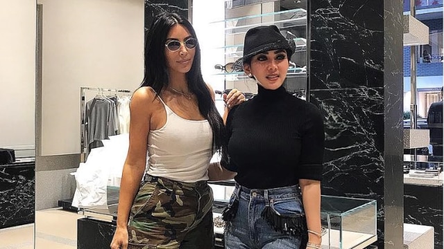 Syahrini bertemu dengan Kim Kardashian (Foto: Instagram/@princessyahrini)