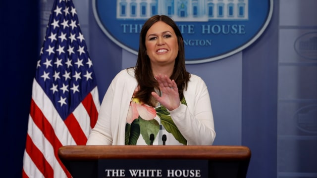 Wakil Jubir Gedung Putih Sarah H Sanders (Foto: REUTERS/Jonathan Ernst)