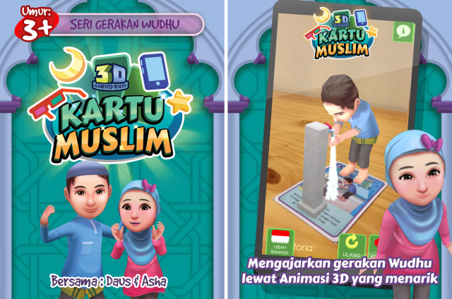 Kartu Muslim 3D. (Foto: Touchten)