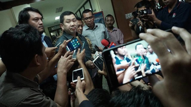 Hary Tanoe selesai diperiksa (Foto: Aditia Noviansyah/kumparan)