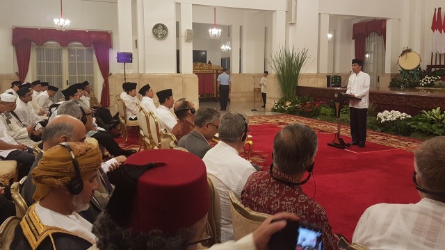 Jokowi dalam Peringatan Nuzulul Quran (Foto: Yudhistira Amran Saleh/kumparan)