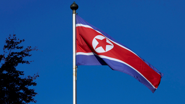 Bendera Korea Utara Foto: Denis Balibouse/REUTERS