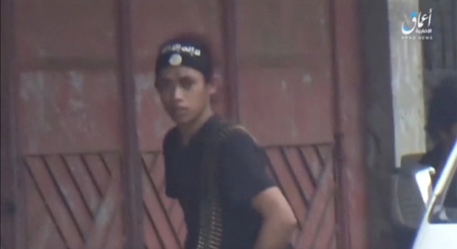 Militan di Marawi, Filipina (Foto: Social Media Website via Reuters TV)