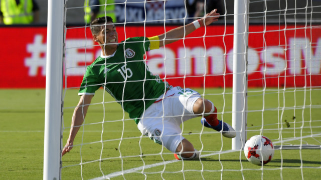Hector Moreno saat berlaga bersama Meksiko. (Foto: AP Photo/Mark J. Terrill)