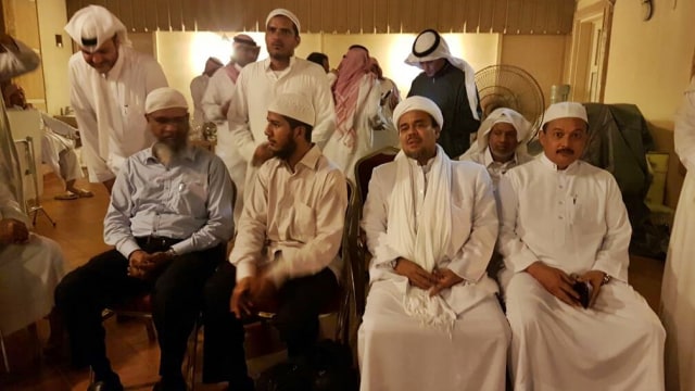 Habib Rizieq bersama Zakir Naik (Foto: Dok. Sugito)