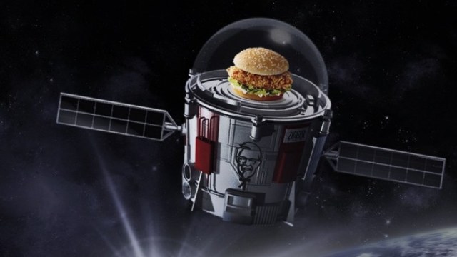 KFC kirimkan menu terbaru mereka ke luar angkasa (Foto: Dok. KFC)
