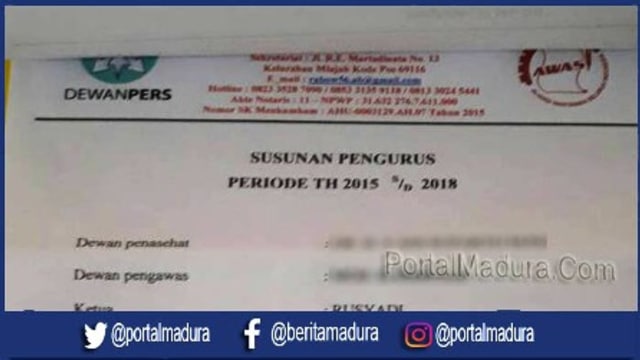 Pakai Logo Dewan Pers Proposal Minta Thr Menyebar Di Opd Madura Kumparan Com