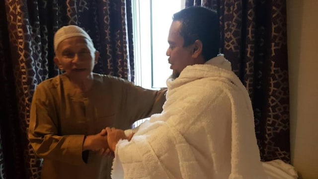 Pertemuan Amien Rais dan Habib Rizieq di Mekkah (Foto: Dok. Ustaz Buchori)