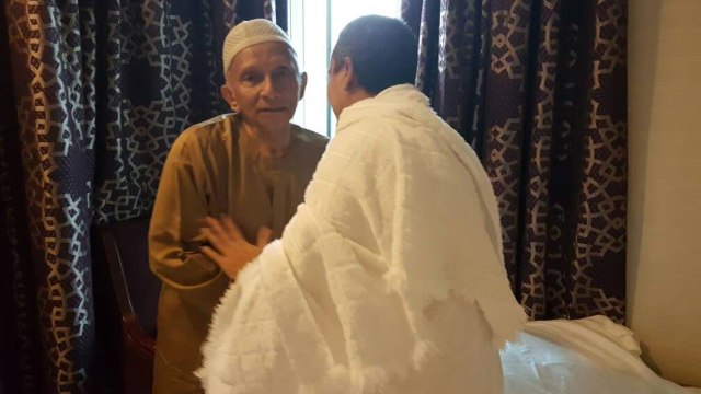 Pertemuan Amien Rais dan Habib Rizieq di Mekkah (Foto: Dok. Ustaz Buchori)