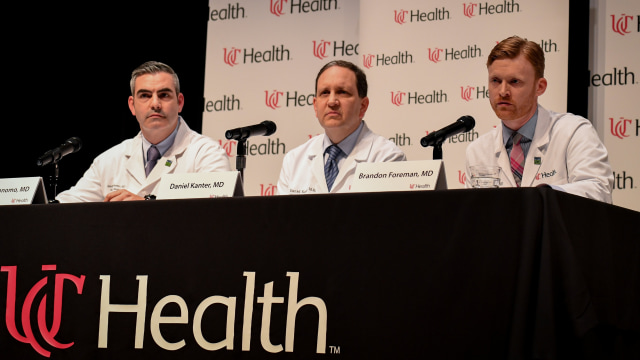 Konferensi pers dokter yang merawat Otto Warmbier. (Foto: REUTERS/Bryan Woolston)