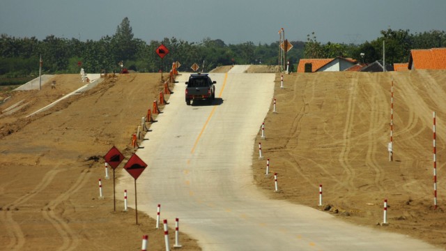 Tol Brebes Timur-Pemalang ruas di Kab Tegal (Foto: ANTARA FOTO/Oky Lukmansyah)