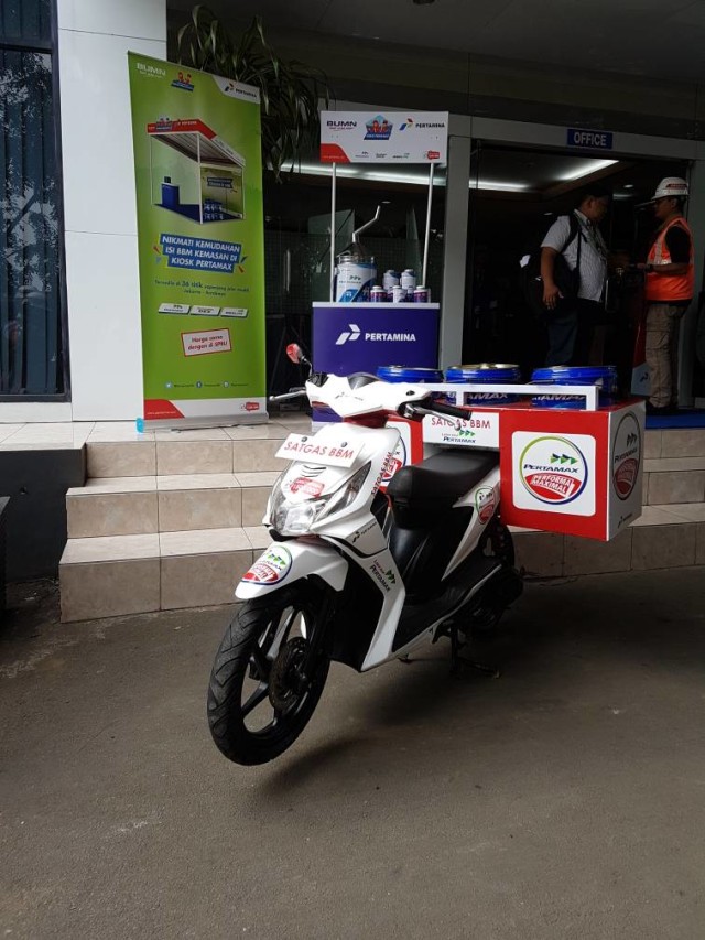 Motor BBM untuk pemudik di Pantura (Foto: Dok. Pertamina)