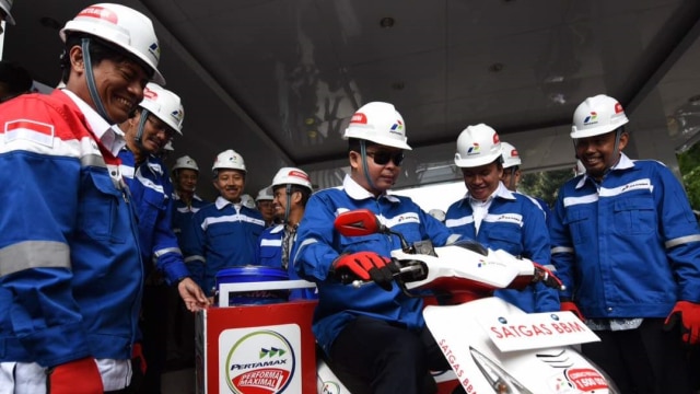 Motor BBM untuk pemudik di Pantura. (Foto: Dok. Pertamina)