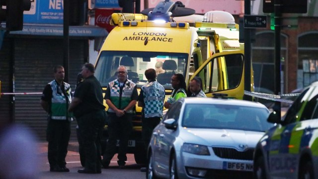 Insiden Penabrakan di Finsbury Park, London (Foto: REUTERS/Neil Hall)