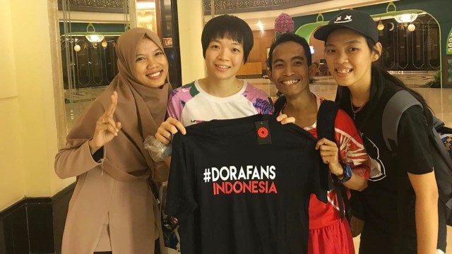 Chen Qingchen dan Dora Fans Indonesia. (Foto: Instagram @chenqingchen0623)