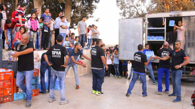 Berbuka Puasa bersama di depan Masjid Al-Aqsa. (Foto: Dok. KBRI Amman)