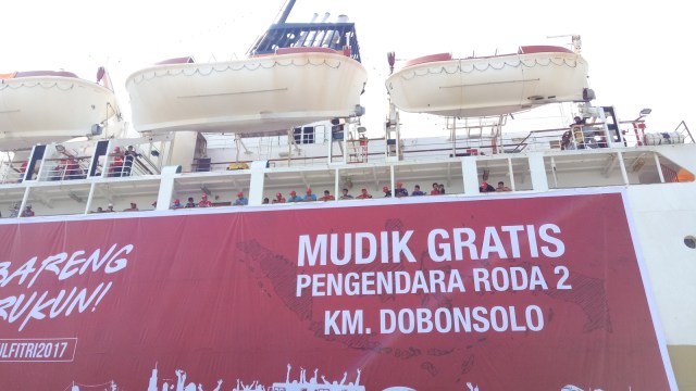 Mudik gratis dengan kapal laut (Foto: Novan Nurul Alam/kumparan)