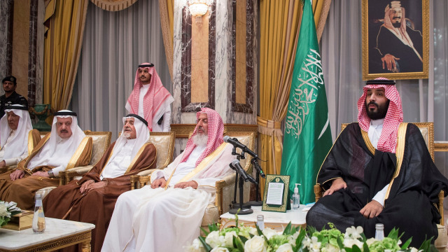 Mohammed bin Salman saat deklarasi sumpah setia (Foto: Reuters)