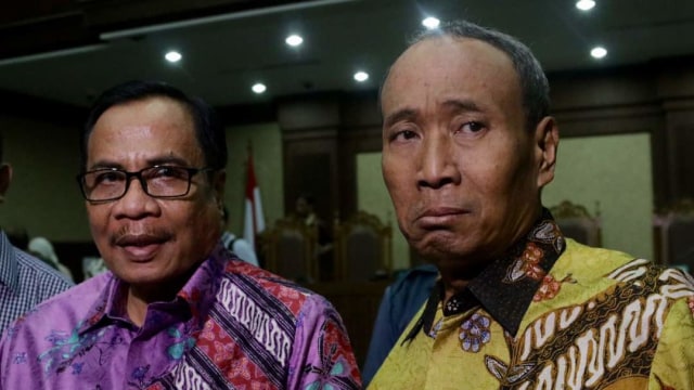 Irman dan Sugiharto usai sidang tuntutan (Foto: Fanny Kusumawardhani/kumparan)