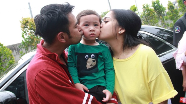 Raffi Ahmad, Rafathar dan Nagita  (Foto: Munady)