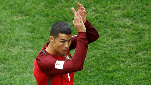 Ronaldo pada laga melawan Selandia Baru. (Foto: Carl Recine/Reuters)