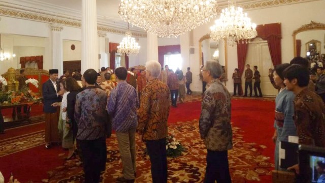 Pejabat dan kedubes silaturahmi ke Istana Merdeka. (Foto: Nicha Muslimawati/kumparan)