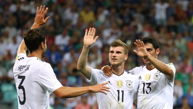 Jerman perkasa di semua level. (Foto: Reuters/Kai Pfaffenbach)