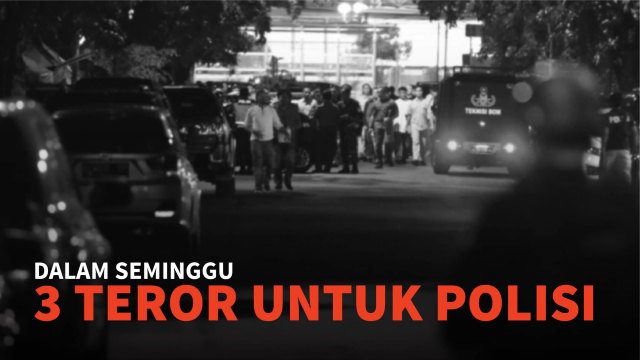 Infografis Teror untuk Polisi dalam Seminggu (Foto: Bagus Permadi/kumparan)