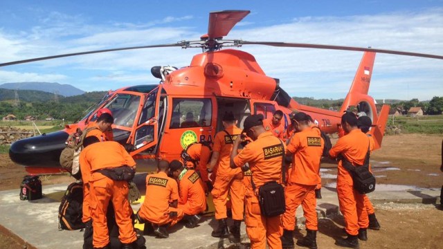 Ilustrasi helikopter Basarnas. (Foto: Twitter/SAR_Nasional)