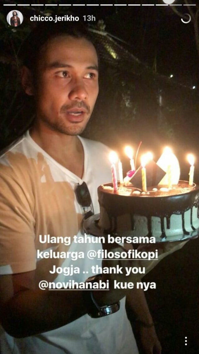 Ulang tahun Chicco Jerikho (Foto: Instagram/@chicco.jerikho)