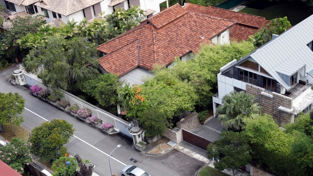 Rumah Lee Kuan Yew di Oxley Road. (Foto: REUTERS/Edgar Su)