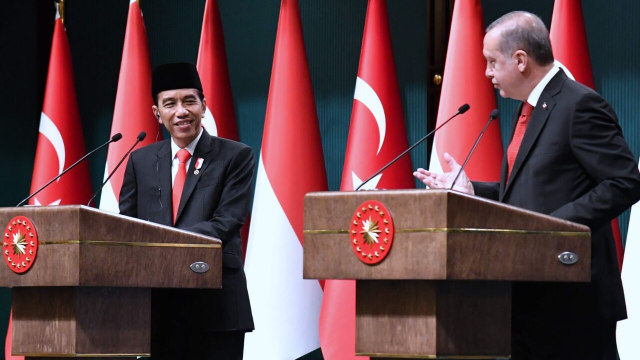 Presiden Joko Widodo dan Presiden Erdogan (Foto: Laily Rachev - Biro Pers Setpres)