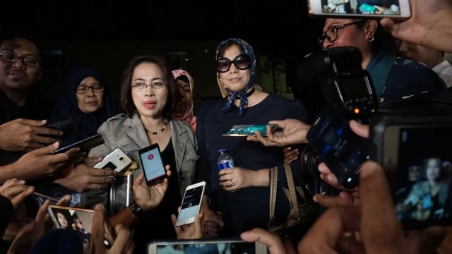 Joice Warouw di Polda Metro Jaya (Foto: Aditia Noviansyah/kumparan)