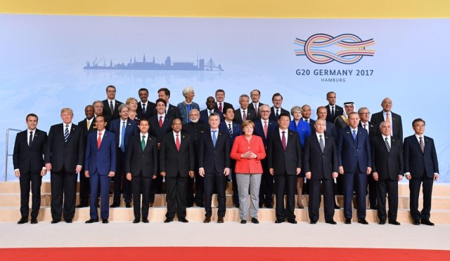 KTT G20 di Hamburg, Jerman. (Foto:  Laily Rachev - Biro Pers Setpres)