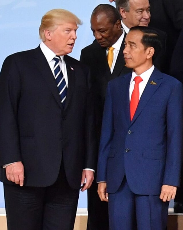 Donald Trump dan Joko Widodo Foto: Instagram/@sekretariat.kabinet