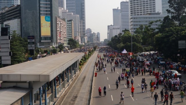 Car Free Day Pertama setelah Lebaran di Jakarta. (Foto: Fanny Kusumawardhani/kumparan)