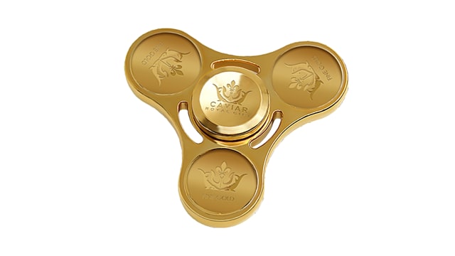 Fidget spinner termahal di dunia berbahan emas. (Foto: Caviar)