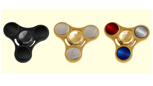 Tiga versi fidget spinner mewah dari Caviar. (Foto: Caviar)