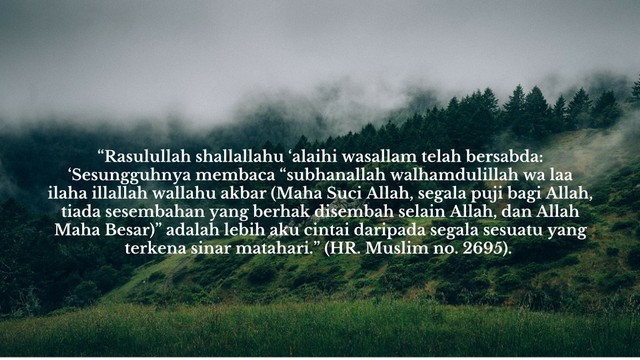 Keutamaan Kalimat Mulia Kumparan Com