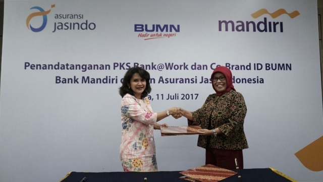 Kerja Sama Mandiri-Jasindo. (Foto: Aditia Noviansyah/kumparan)