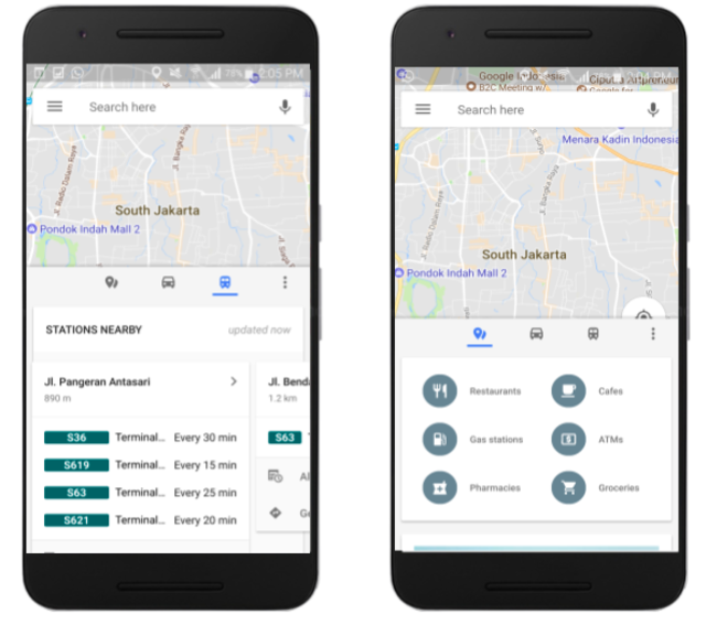 Informasi di halaman awal Google Maps. (Foto: Google)