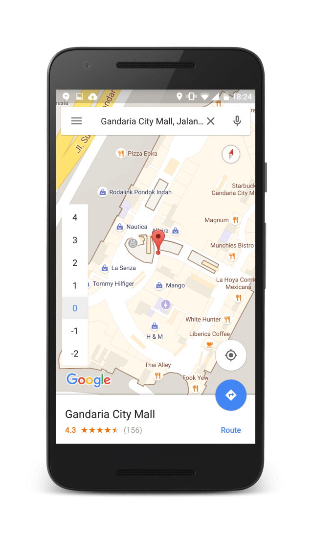 Peta indoor di Google Maps. (Foto: Google)