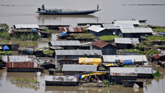 Banjir di Assam, India  Foto: REUTERS/Anuwar Hazarika