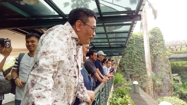 Djarot di Kebun Binatang Ragunan (Foto: Nadia Riso/kumparan)